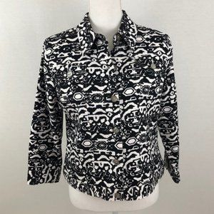 Ruby Rd. Printed Jacket 10 Petite